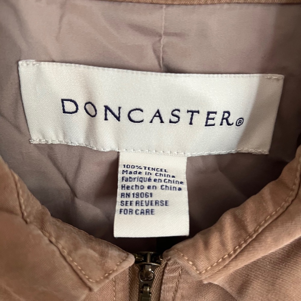 Women Drawstring Waist Full Zip Utility Safari Vest Tan Women L Cargo Military - Picture 3 of 8